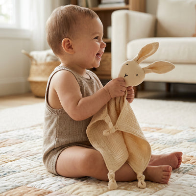 Doudou bebe pastel compagnon