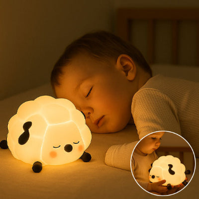 Veilleuse bébé mouton paisible