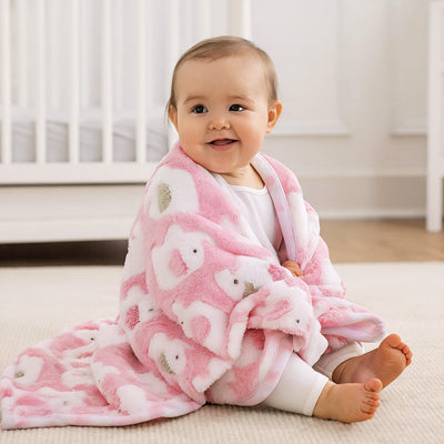 Couverture bébé doux rêves rose