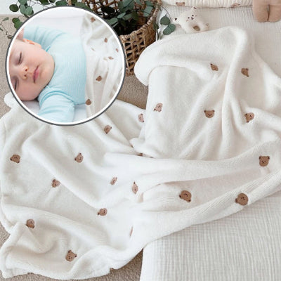 Couverture bébé petit câlin blanche