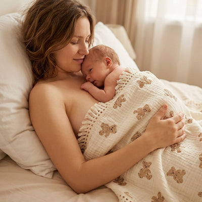 Couverture bébé petit ourson confort