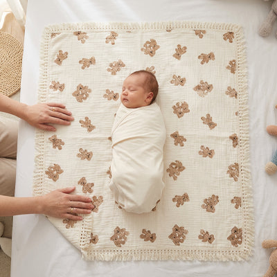 Couverture bébé petit ourson souple
