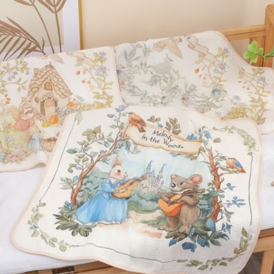 Couverture bébé tricot torsadé beige
