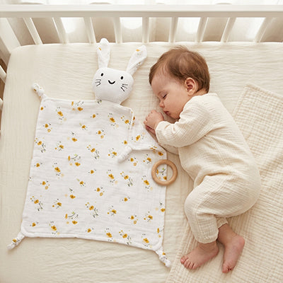 Doudou bebe paisible orange