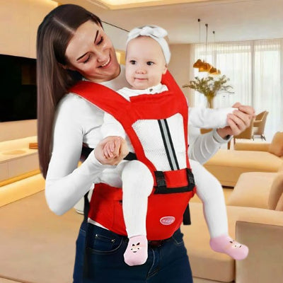 Porte  bebe rouge ventral