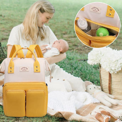 Sac à langer prestige jaune