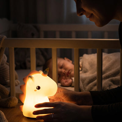 Veilleuse bébé licorne serein