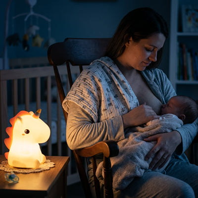 Veilleuse bébé licorne silicone