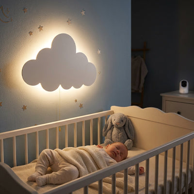 Veilleuse bébé murale nuage