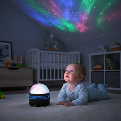 Veilleuse bébé projecteur étoilé noir