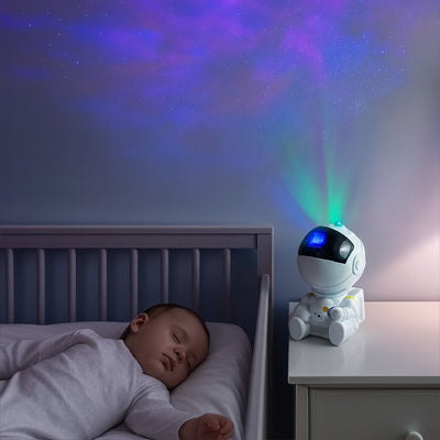 Veilleuse bébé projecteur astronaute sécurisante