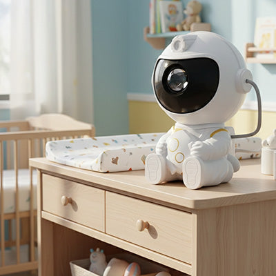 Veilleuse bébé projecteur astronaute
