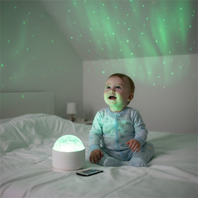Veilleuse bébé projecteur boréal blanc