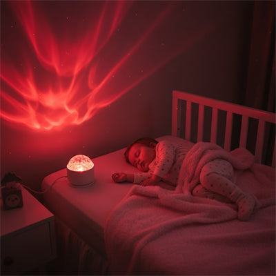 Veilleuse bébé projecteur boréal design
