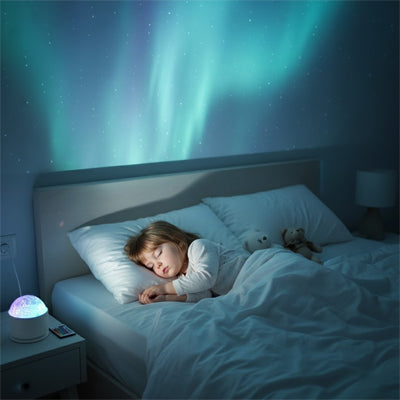 Veilleuse bébé projecteur boréal féerique