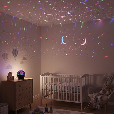 Veilleuse bébé projecteur océanique noir