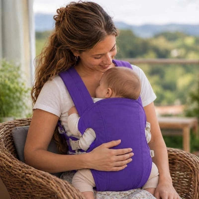 porte bébé liberté mauve maman pause detente