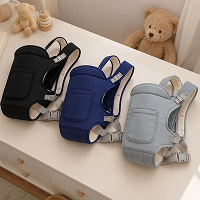  Porte-bébé - multifonction présenté en gris, bleu marine et noir