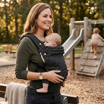porte bebe portage noir maman au parc