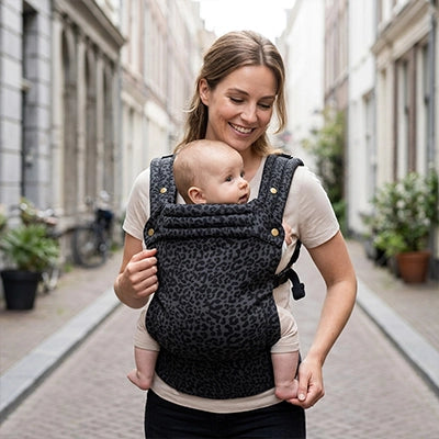 porte bebe portage noir maman balade ville