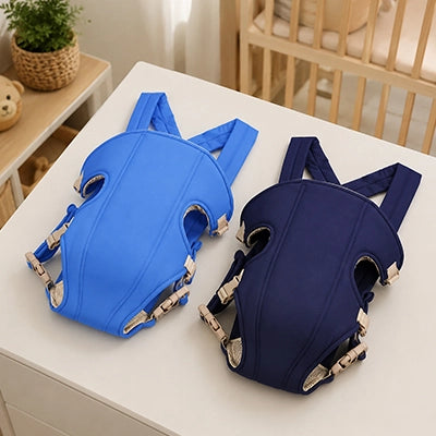 Porte-bébé - quotidien présenté en bleu marine et bleu clair
